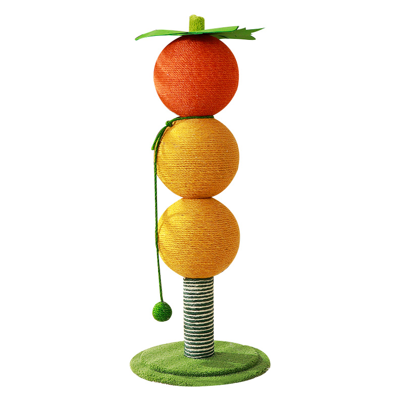 Interactive Cat Toy - Hot-selling colored sugar spherical vertical cat