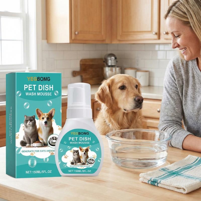 Pet Supplies Dog Food - Pet Bowl Cleaner Mousse Cat Dog