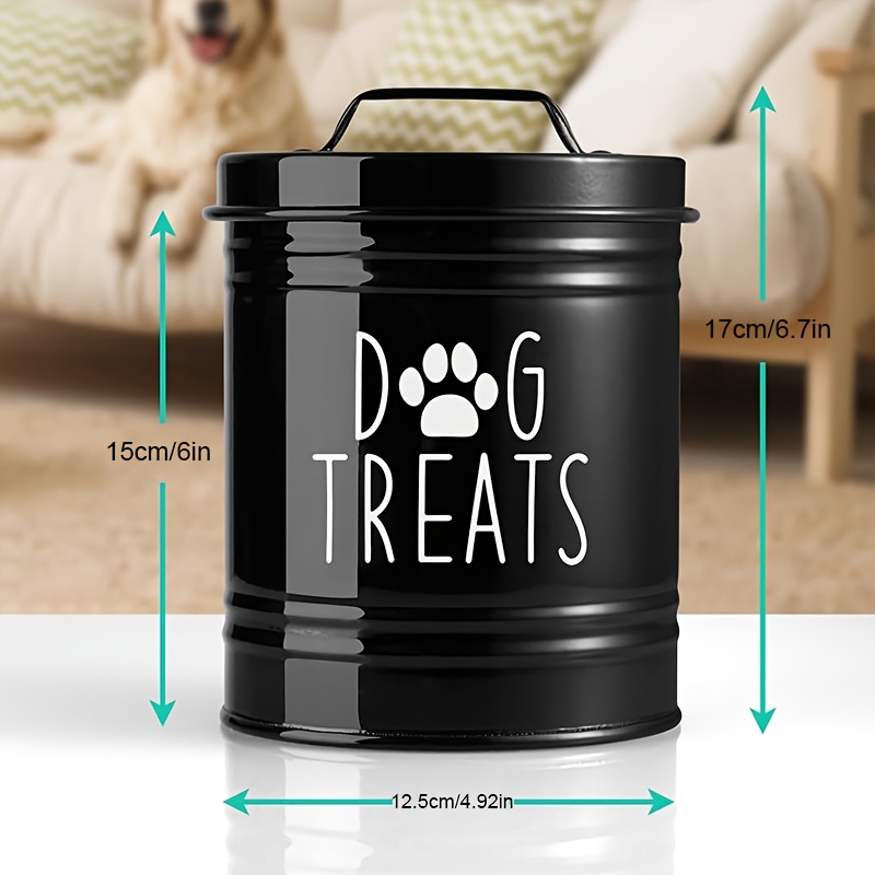 Metal Dog Treat Container Dog  - огляд і ціна Pet Supplies Dog Food