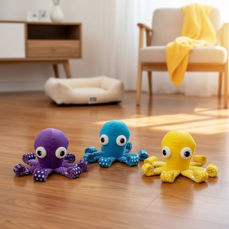 Octopus Squeaky Pet Toy Odor-F - огляд і ціна Interactive Cat Toy