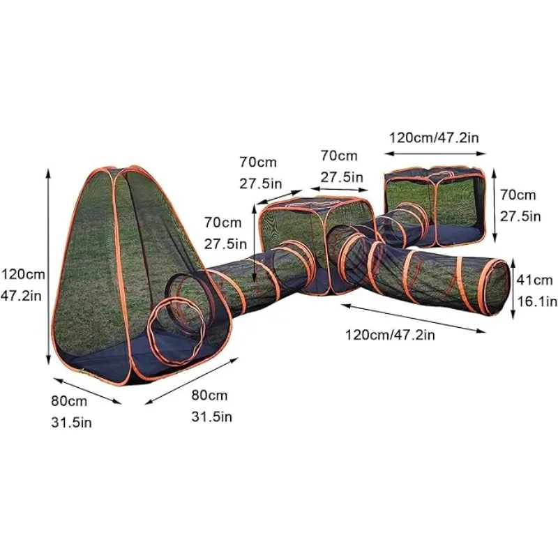 6-in-1 Tent Cat Enclosures wit - огляд і ціна Interactive Cat Toy