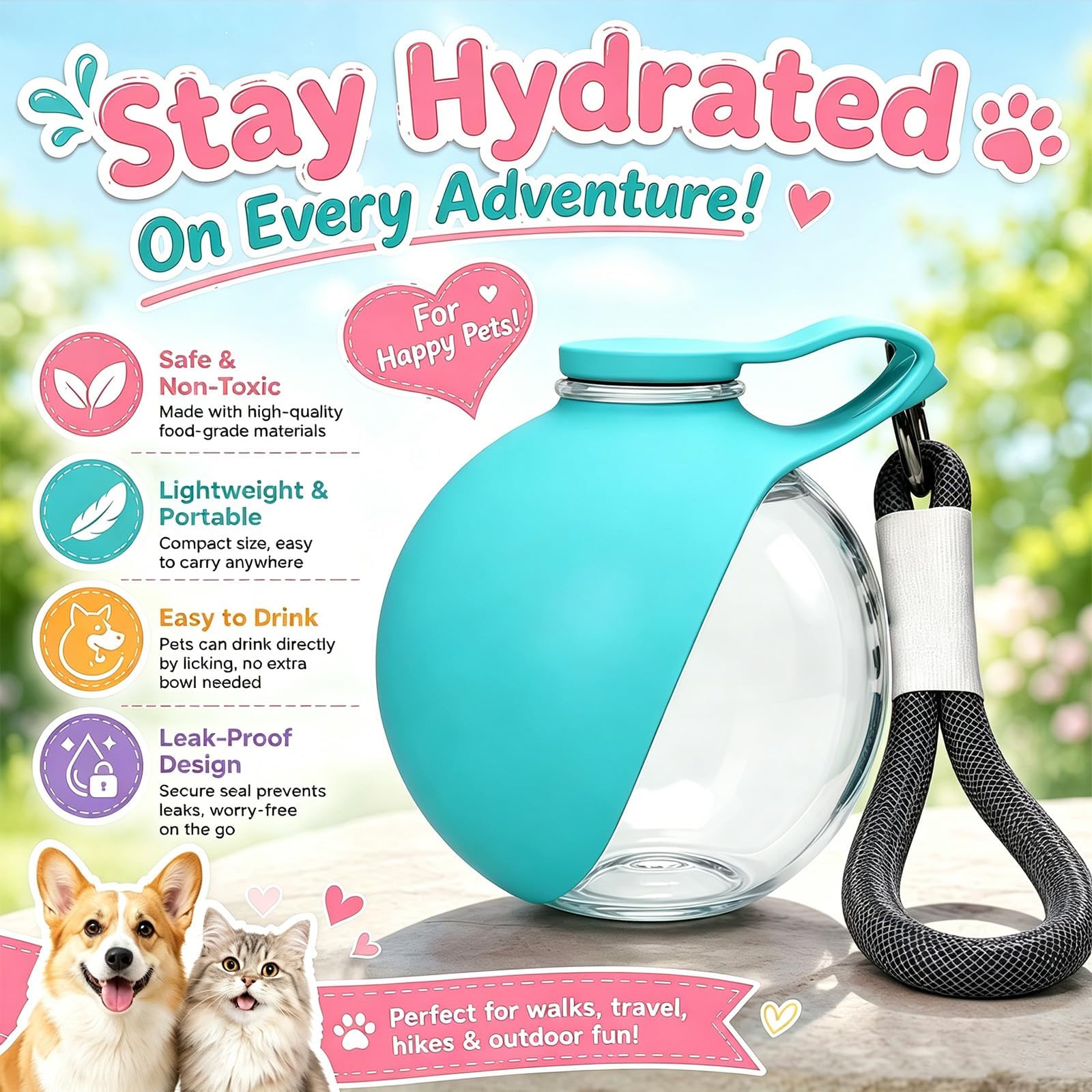 New 2026 2 in 1 Portable Dog W - огляд і ціна Pet Supplies Dog Food