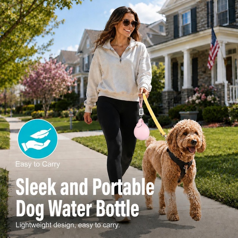 Dog Water Bottle Stainless Ste - огляд і ціна Pet Supplies Dog Food